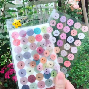 [ 6 Lembar ] SMILEY Face Sticker Emoji Smile Deco Jurnal Diary Scrapbook Stiker Emoji
