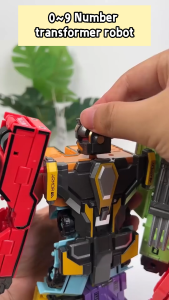 10-in-1 Transformers Number Robot Toys Robocar Early Educational Digital Assembly Gift for Kids