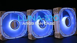 Alseye Fan Casing Gaming Support aRGB LUNA 120 Case White Black