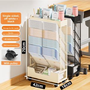 NUOXUNDE | Rolling Bookshelf for Students 1