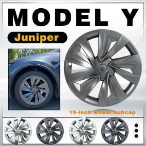 4pcs 2025 Model Y Juniper 19" Wheel Hubcap OEM Wheel Cover Hubcaps Steering Rim Protector