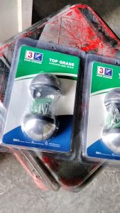 Chặn cửa bán nguyệt chống va đập inox có kèm đinh ốc - Vỉ 2 cái