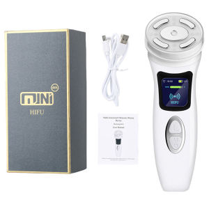 ไร้สายยกกระชับผิวหน้า HIFU 4.0 Ultrasonic Facial Machine 4 in 1 ยกกระชับผิวกําจัดริ้วรอยบ้านความงาม
