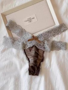 French Romantic Low Waist Lace Briefs Blue Mood Cocoa Brown Seductive Atmosphere Maximized Womens Underwear Briefs