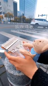 17 21 phím kalimba đàn acrylic đàn trong suốt cực xinh