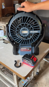 MASARU รุ่น SCFP-900 พัดลมไร้สาย 12 นิ้ว มีไฟ พัดลมแบตเตอรี่ พัดลมพกพา พัดลมแบตเตอรี่ไร้สาย ลิเธียมไอออน