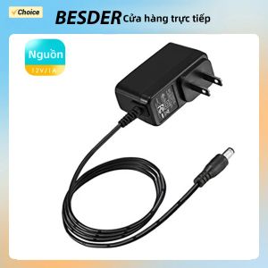 BESDER EU Plug Power Adapter AC 100-240V Sang DC 12V 1A Bộ Sạc Cho Camera An Ninh CCTV IP/AHD/Camera Analog