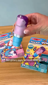 Melissa & Doug Sticker WOW! Sprinkles the Purple Unicorn Activity Pad & Sticker Stamper- Age 3+ yrs Arts & Crafts