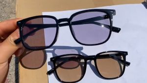 แว่นกรองแสงเลนส์ออกแดดเปลี่ยนสี ชายแว่นตากรองแสง