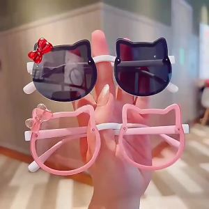 CHUYONG | Kids Sunglasses Girls Boys Shiny Bowknot Sun Glasses Lovely Cat Children Eyewear Fashion Gradient Eyeglasses Sun Glasses UV400