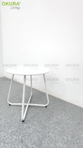 Premier Quality Round Side Table Metal Patio Table Minimalist Coffee Table Meja Kopi Meja Tepi Sofa Ruang Tamu