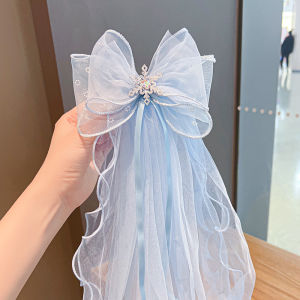 Kẹp Tóc Nơ Voan Cho Bé Gái