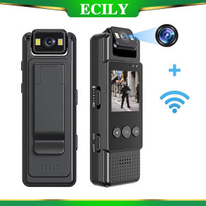 ECILY กล้องเครื่องบันทึกวีดีโอดิจิตอลแบบพกพา1080P Wi-Fi การมองเห็นได้ในเวลากลางคืนตัวเครื่องกล้องขนาดเล็ก DV กล้องถ่ายวิดีโอขนาดเล็ก