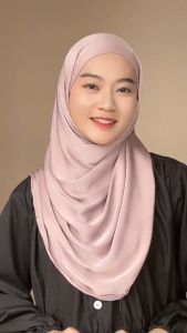 Hijab Pashmina Cradenza Silk Malay 2in1 Terbaru 2023