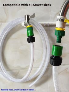 Kitchen Faucet Water Pipe Connector Soft Tube Car Wash Tube Multi-Function Joint 4 Parts 6 Parts 5 Parts Household Water Supply