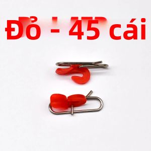 Topranc 45 Chiếc Móc Nhựa Với Thép Nhanh Chóng Chốt Kết Nối Câu Cá Biển Mồi Kẹp Góc Tác Động Phụ Kiện Câu Cá