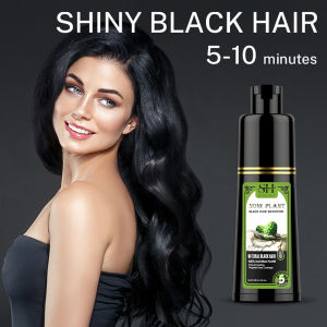 Hailicare Natural Black Hair Shampoo 250ml White Hair Darkening Shampoo Organic Natural Plant Hair Dye Plant Essence Permanent Black Hair Color Dye Shampoo For Women Men Cover Gray White Hair