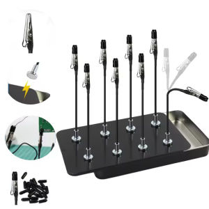 Strong Magnetic Alligator Clip Sticks Magnetic Bendable Rubbuer Cover Clips for Painting Airbrush Spray Hobby DIY Model Crafting