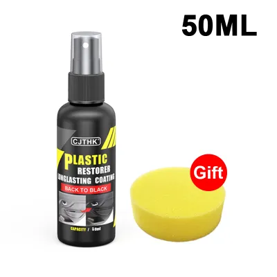Car Plastic Restorer Back To Black Gloss Car Cleaning Products Plastic Leather Restore Auto Polish And Repair Coating Renovator