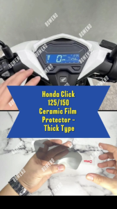 Honda CLICK V2 V3 V4 Ceramic Thick Film Screen protector anti scratch/iwas gasgas gauge protector Boj Garage Shop