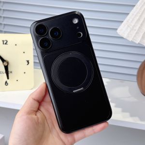 For Magsafe 360 Rotating Bracket Matte Armor Phone Case for iPhone 18 17 Pro Max 18 Pro Ultrathin Lens Protection Magnetic Cover