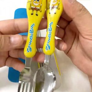 Payoe Set Sendok Garpu Sumpit Anak 3 In 1 Alat Makan Travel Anak Peralatan Makan Anak Kartun