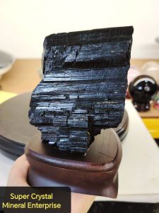 Natural High Gred Brazil Black Tourmaline Crystal Ornament BT05