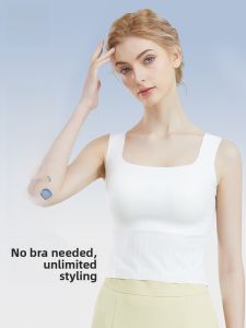 miiow | Cat Woman Wide Strap Slim Fit Tank Top Women New 2025 Seamless Beautiful Back Base Layer Shirt Can Be Worn Outside Pure Color