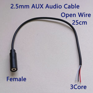 1PC 3.5mm 2.5mm AUX Audio Cable 2 3 4 Core TS TRS TRRS Male Female Open Wire 25/30cm DIY For Car Speaker Headphone MP3