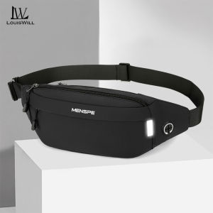 LouisWill Mens Chest Bag Fashion Waist Bag Crossbody Bag Waterproof Sports Bag Large Capacity Casual BagMessenger Bag Shoulder Bag Outdoor Fitness Bag Travel Bag Business Bag