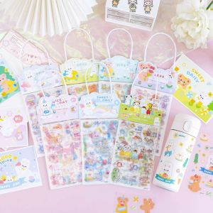 [SG Stock] 4 Sheets PET Sticker + 1 Post Card in a Big Scrapbooking Decorative Stickers