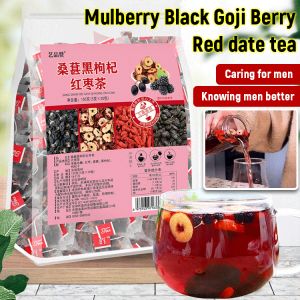 Black wolfberry mulberry red date tea Red wolfberry tea 150g Red date tea Combination flower