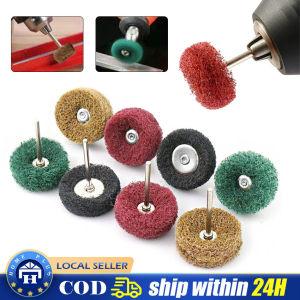 5pcs Mini Drill Abrasive Brush 2.35mm Shank Nylon Buffing Polishing Wheel Dremel Rotary Hand Tool Accessories Set rust remover