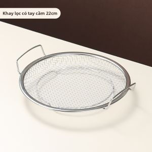 MRUN | khay lọc dầu chiên rán Khay Lọc Loại Bỏ Dầu 304 Thép Không Gỉ