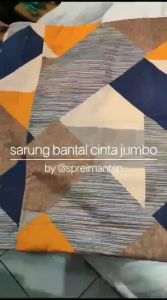 Sarung Bantal Cinta jumbo ukuran 50x100 mantap berkelas