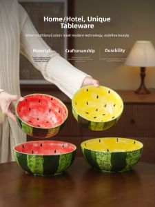 YOGEHOME | Hand-painted Watermelon Bowl