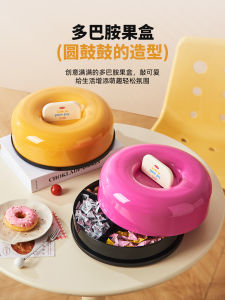 Dopamine Fruit Plate High Aesthetic Value Nut Dried Fruit Plate Candy Tea Table Snack Display Plate Plastic Universal Home Decor