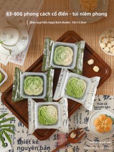LIEHUFU | Túi Đựng Bánh Trung Thu Chủ Đề Lễ Hội Trong Suốt