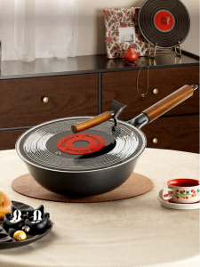AMERCOOK | Non-stick Coating Free Flat Bottom Wok