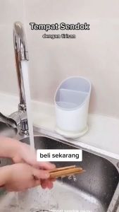 Tempat Sendok Garpu Tirisan Dapur Serbaguna - Random