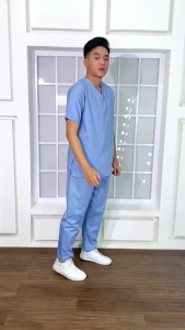 Seragam Ok Baju Oka Scrub Perawat Bidan Medis Pria Wanita Dokter Doctors Nakes Jaga Lengan Pendek