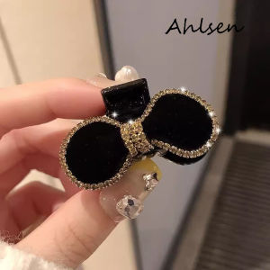 1 cái đen mới nơ nhung Kẹp tóc càng cua kẹp tóc tóc nữ Phụ Kiện