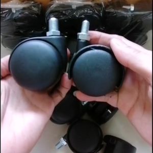 ลูกล้อเก้าอี้สำนักงานขนาด 2 นิ้ว แบบเกลียว ลูกล้อขาโต๊ะ ล้อติดตั้งเฟอร์นิเจอร์ต่าง ๆ งานติดตั้ง DIY ต่างๆ ล้อรถเข็น ล้อชั้นวาง พร้อมส่งทันที