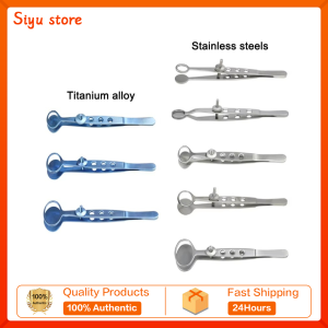 GREATLH Chalazion Forceps Ophthalmic Tweezer Chalazion Curette Titanium/Stainless Steel Ophthalmic Instrument