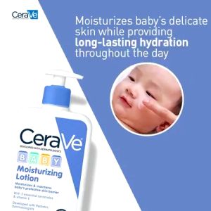 CeraVe Baby Moisturizing Lotion with 3 Ceramides & VitaminE Moisturizing Cream Paraben Free&Fragrance