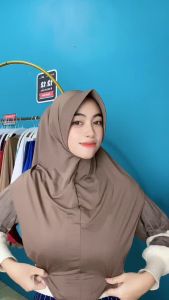 BERGO HAMIDAH AKRILIK BERGO AMIRA LABEL BESI SIZE L PINGGUIN PAKET BEBAS PILIH WARNA DICHAT