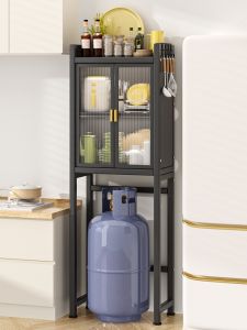 JIABAILI | Kitchen Gas Tank Storage Organizer Multi-Layer