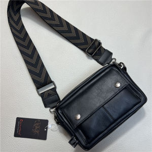 กระเป๋าสะพายข้างผู้ชายแบบลำลอง 2024 กระเป๋าเป้สะพายหลังแบบสะพายข้างลายผ้าสีสันสดใส กระเป๋าถือสำหรับวัยรุ่นสไตล์เกาหลี