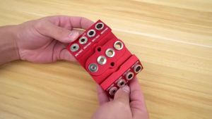 Aluminum Alloy Self Centering Dowel Jig W/ Positioning Rod for Flat Round Corner Drilling Cable Railing & Woodworking Project