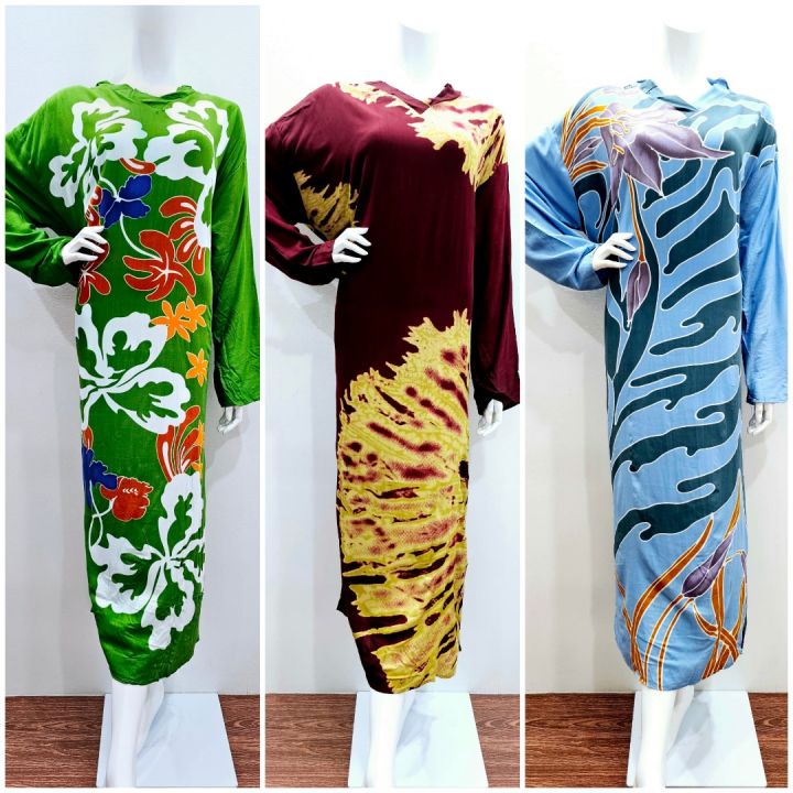 KAFTAN KELAWAR TANGAN PANJANG/LENGAN PANJANG SAIZ JUMBO EKSKLUSIF TRENGGANU SILK DESIGN PEMBORONG & PERUNCIT